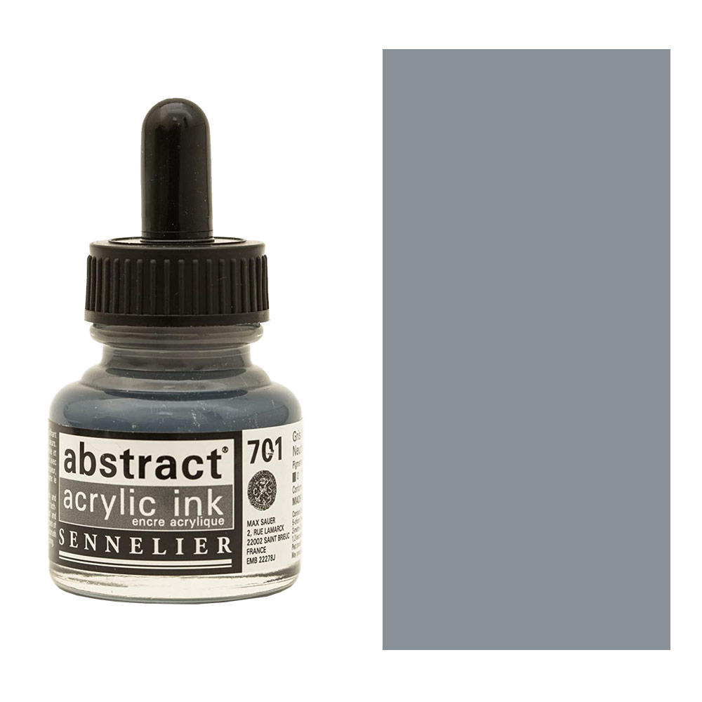 Sennelier Abstract Acrylic Ink 30ml Neutral Grey