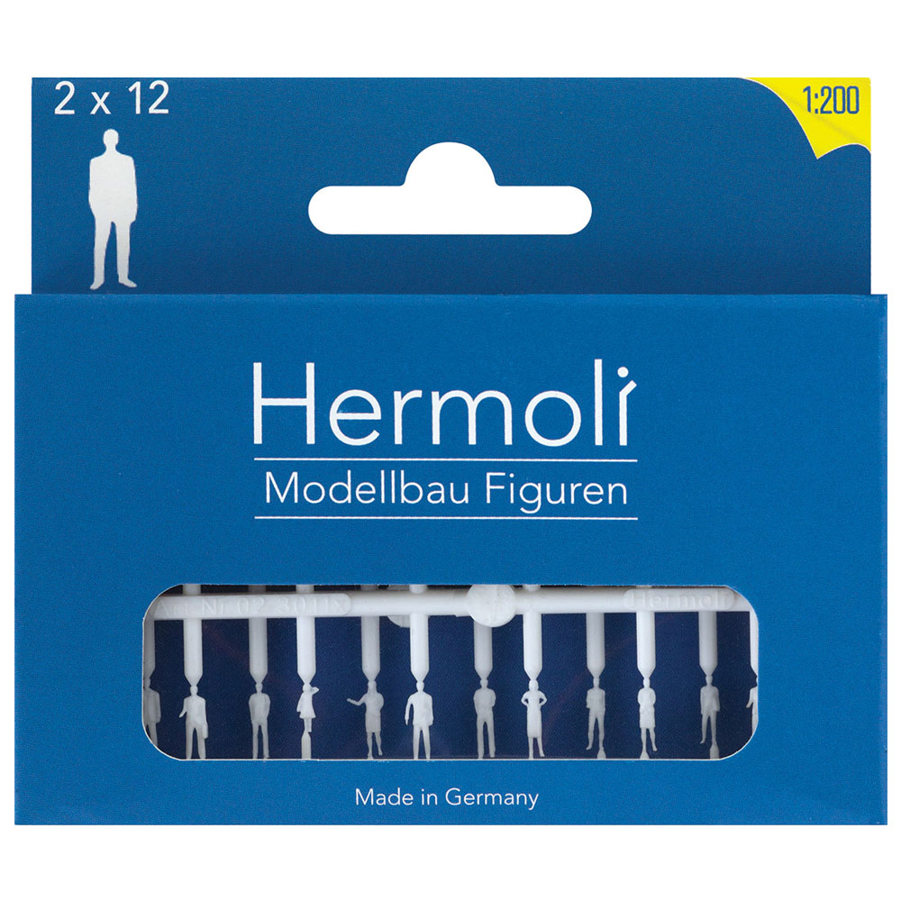 Hermoli Standing White Model Figure 12 Pack 1:200 1/16"