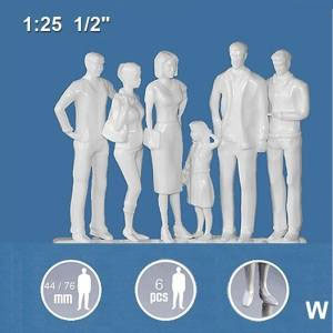 Schulcz Standing Figures Clear 6 Pack