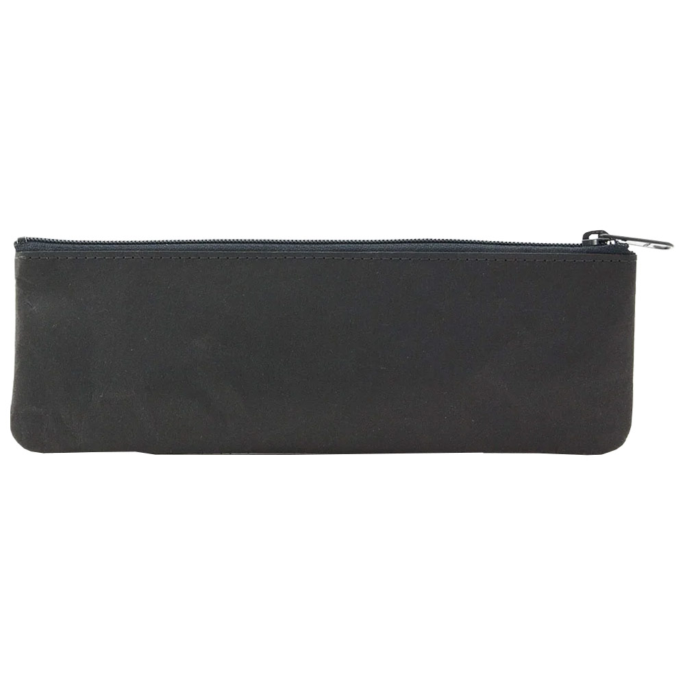 SIWA Paper Zipper Pouch Medium 2.7"x7.9" Black