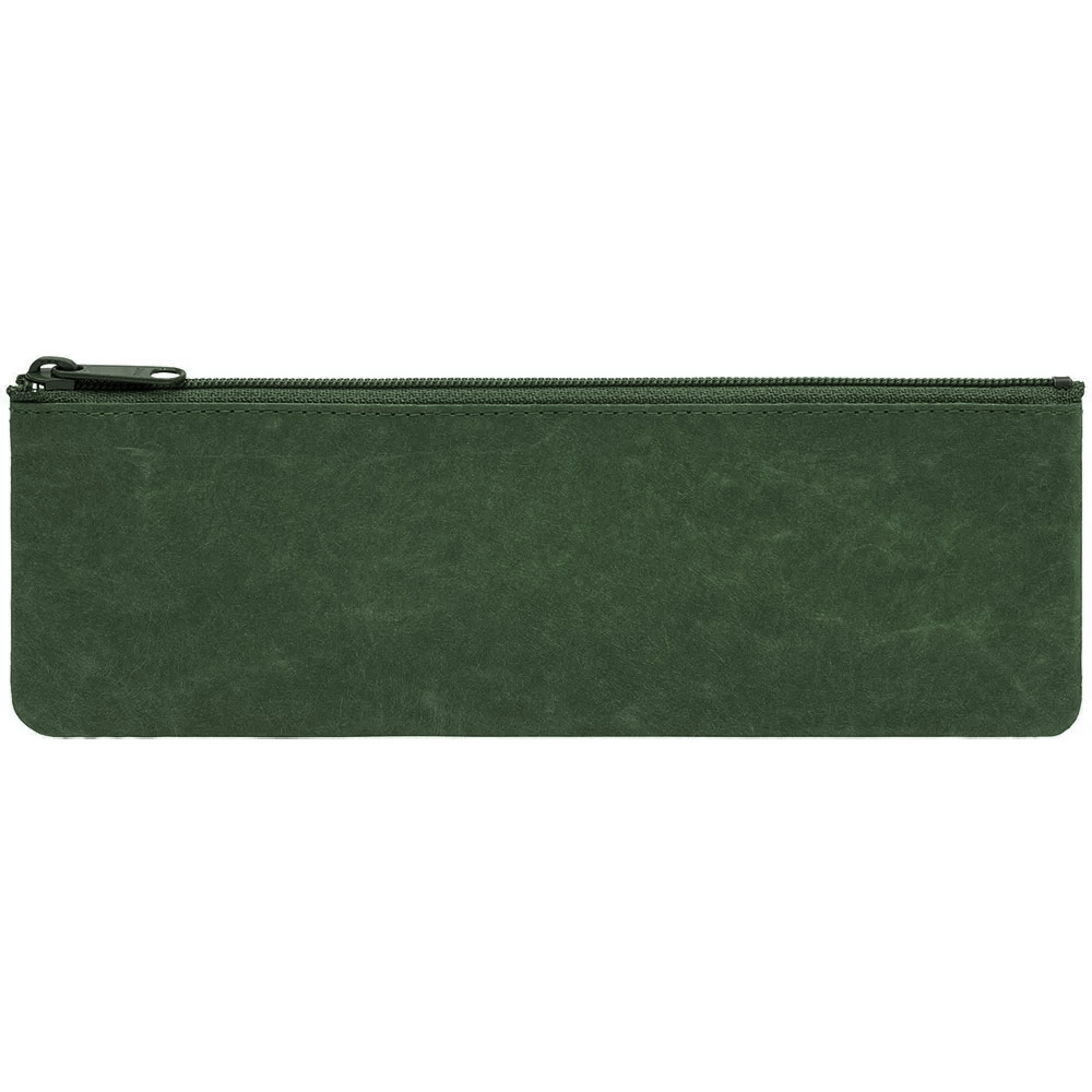 SIWA Paper Zipper Pouch Medium 2.7"x7.9" Green