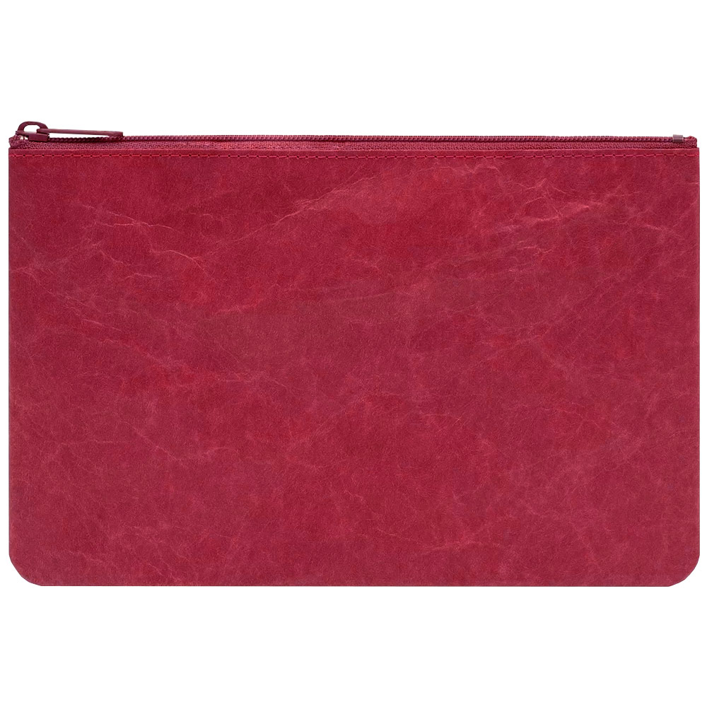 SIWA Paper Zipper Pouch Large 5.3"x7.9" Red