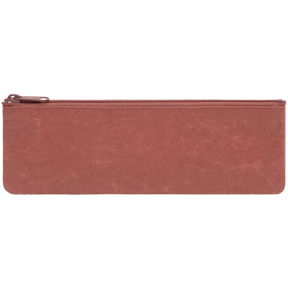 SIWA Paper Zipper Pouch Medium 2.7"x7.9" Terracotta