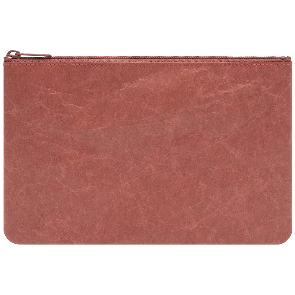 SIWA Paper Zipper Pouch 5.3"x7.9" Terracotta