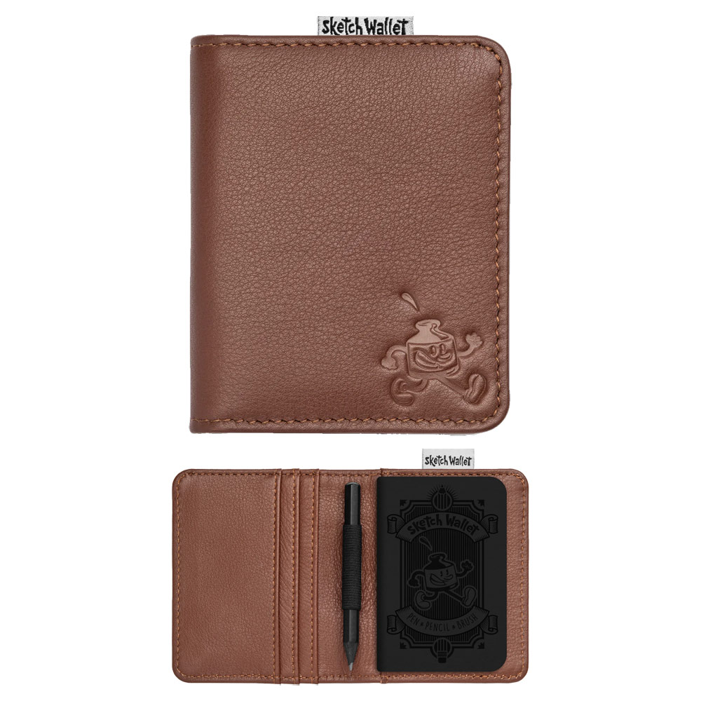 Sketch Wallet Leather Small Brown