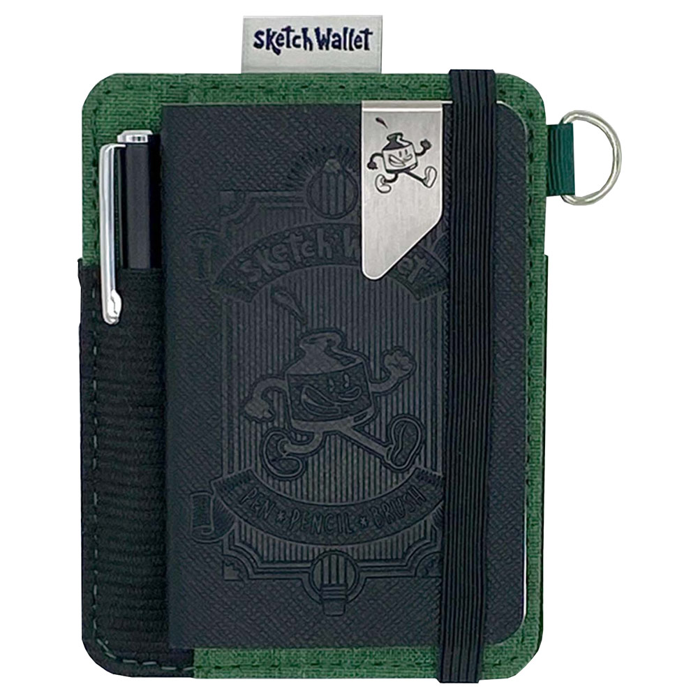 Sketch Wallet Slim Canvas Green