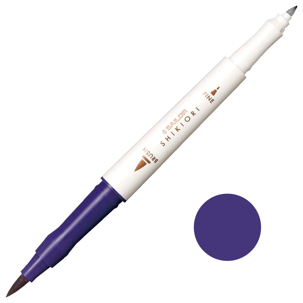 Sailor Pen Shikiori Twin Tip Marker Dark Purple 201