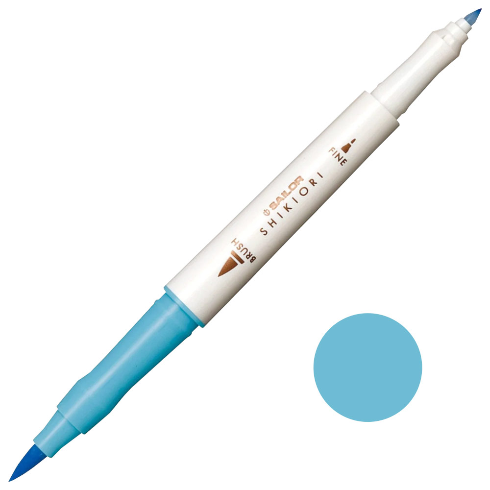 Sailor Pen Shikiori Twin Tip Marker Light Blue 210
