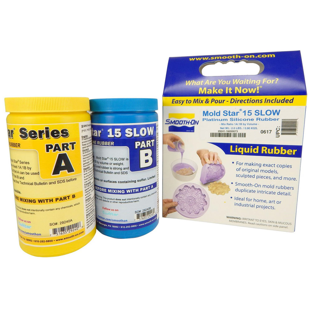 Smooth-On Mold Star 15 SLOW Silicone Rubber Kit
