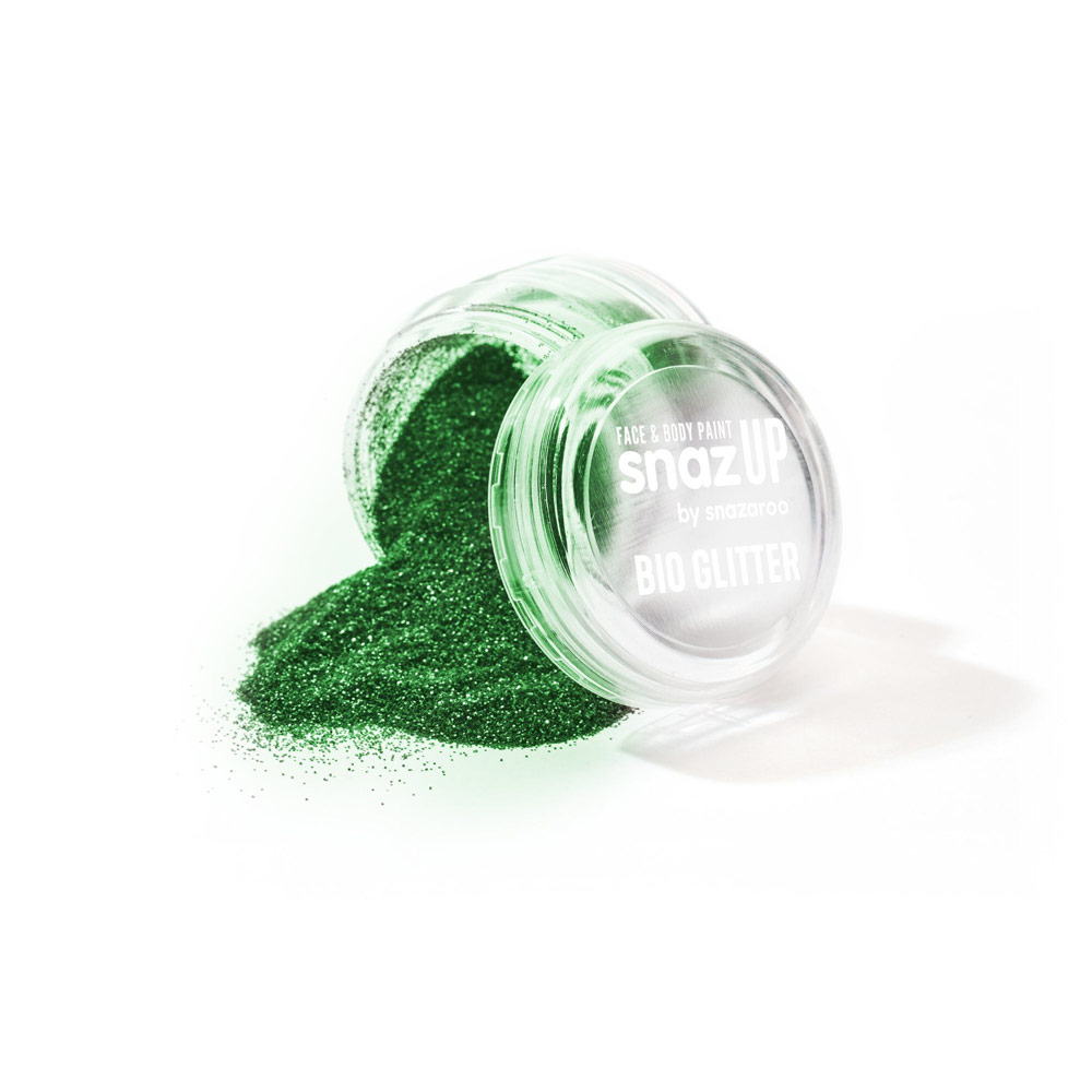 Snazaroo Snaz Up Bio Glitter 0.17oz Fine Green
