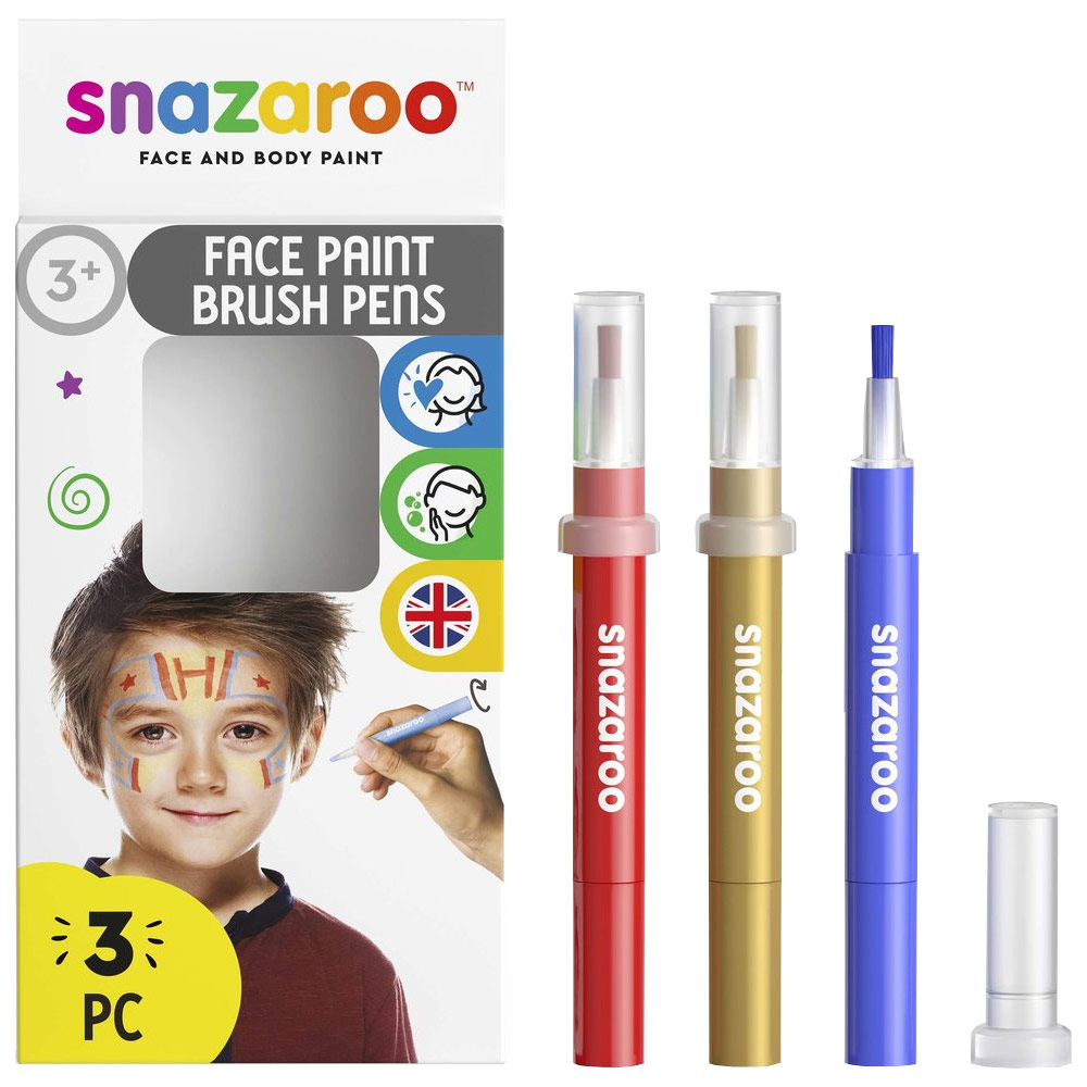 Snazaroo Face Paint Brush Pens Pack Adventure