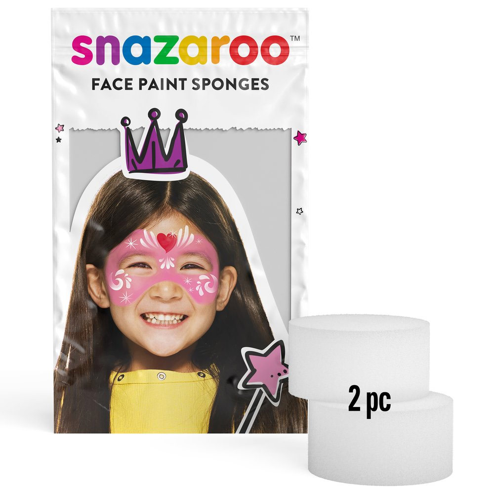 Snazaroo High Density Face Paint Sponges 2-Pack