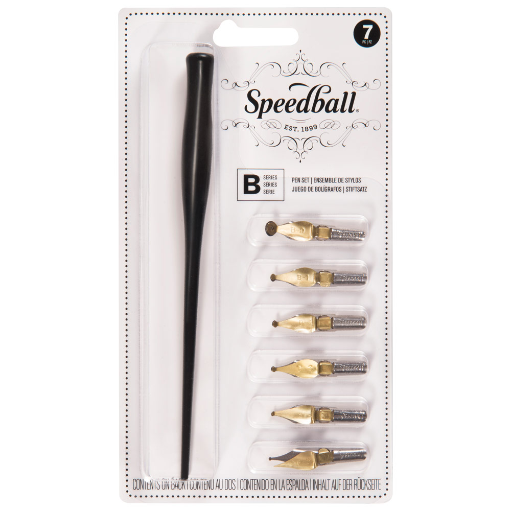 Speedball B-Style Lettering Pen 7 Set B Series