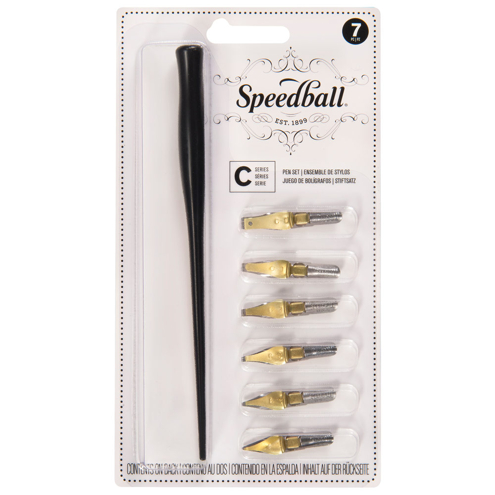 Speedball C-Style Lettering Pen 7 Set C Series