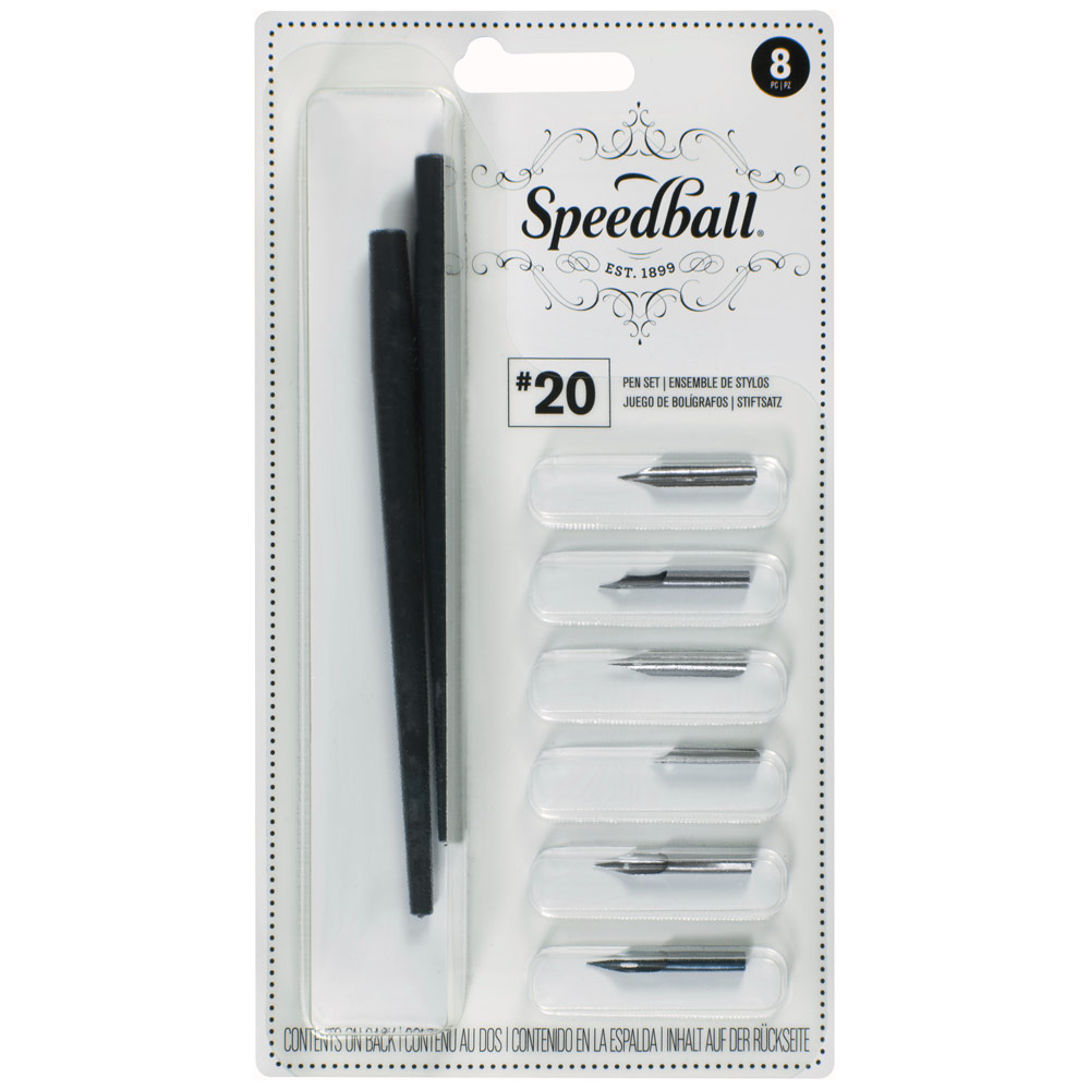 Speedball Lettering Pen 8 Set No. 20 General Purpose