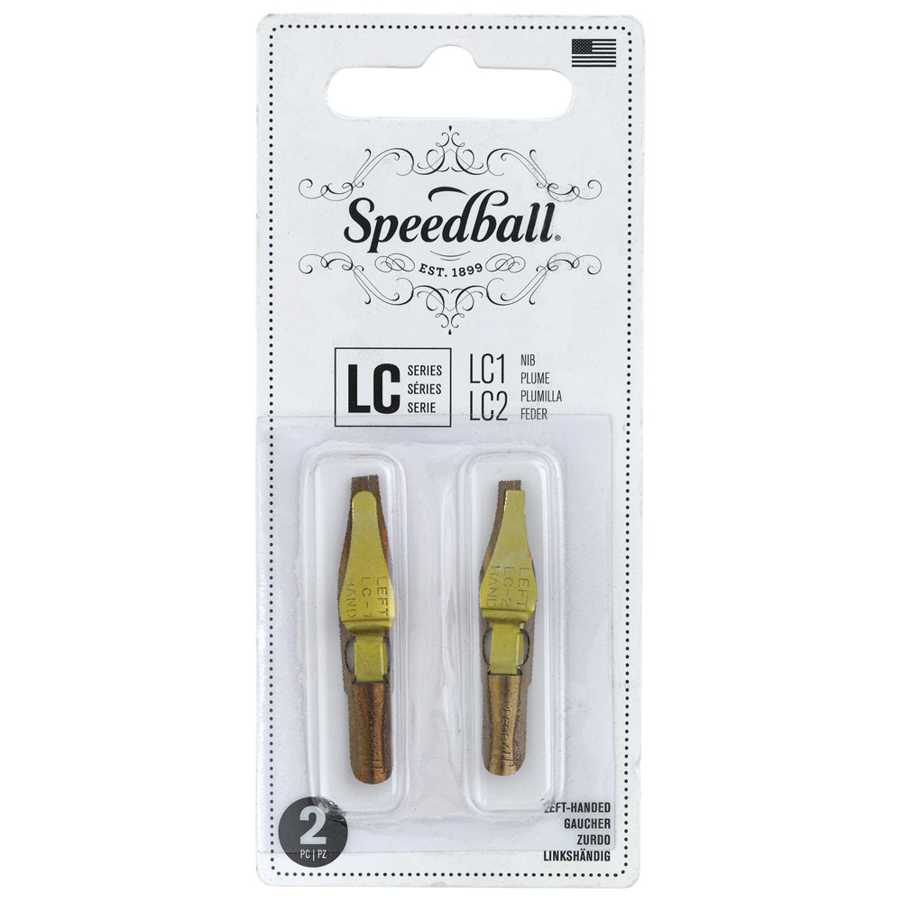 Speedball Left Hand Pen Nib 2 Pack LC1/LC2