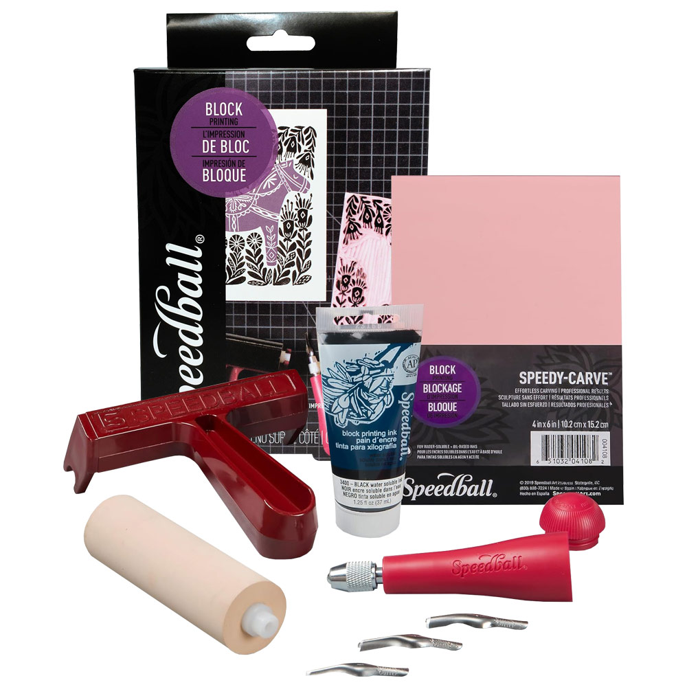 Speedball Art Products Speedball Super Value Block Printing Starter Kit: A Cherr