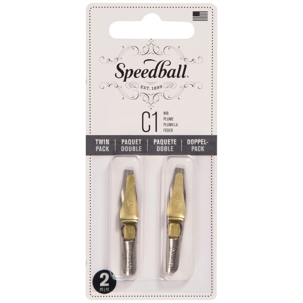 Speedball C-Series Artist Pen Nib Twin Pack #C-1
