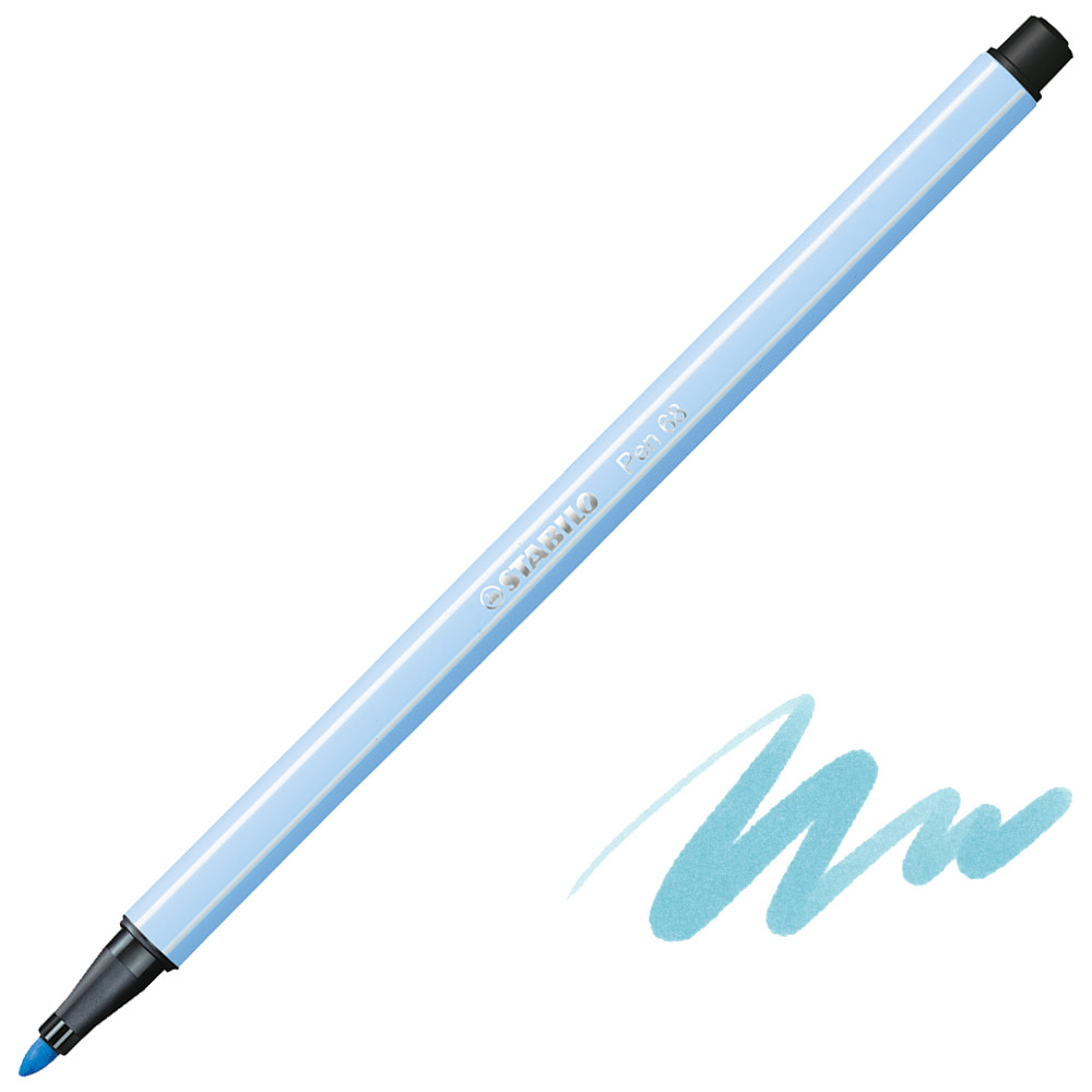 Stabilo Pen 68 Premium Felt-Tip 1.0mm Ice Blue