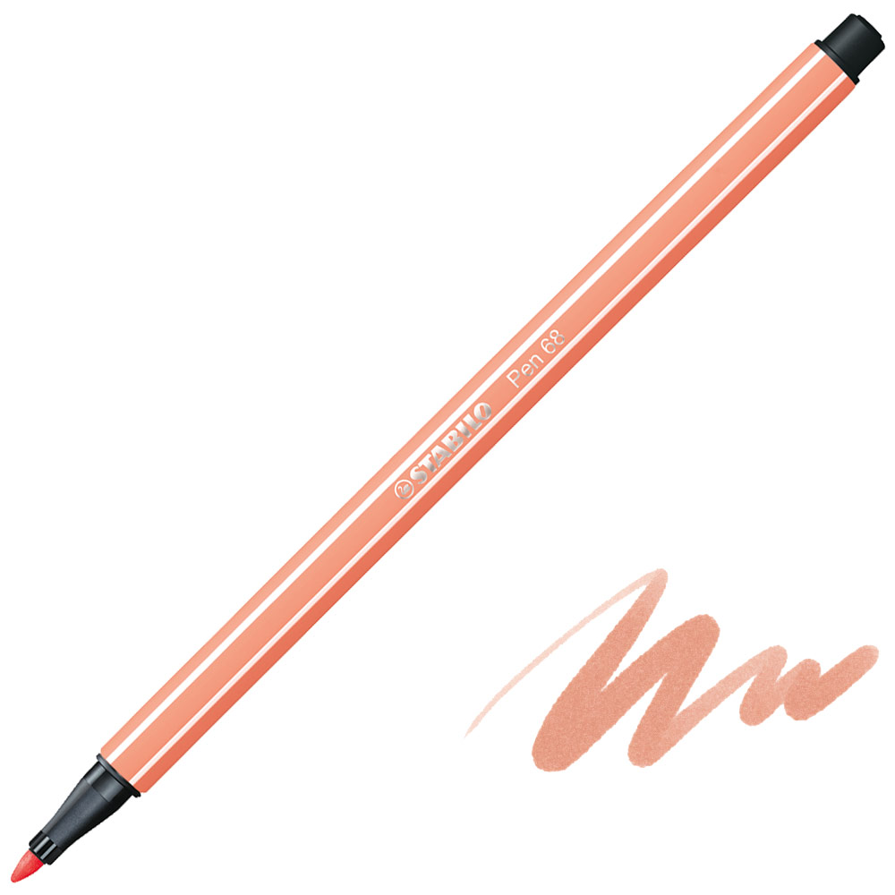 Stabilo Pen 68 Premium Felt-Tip 1.0mm Apricot