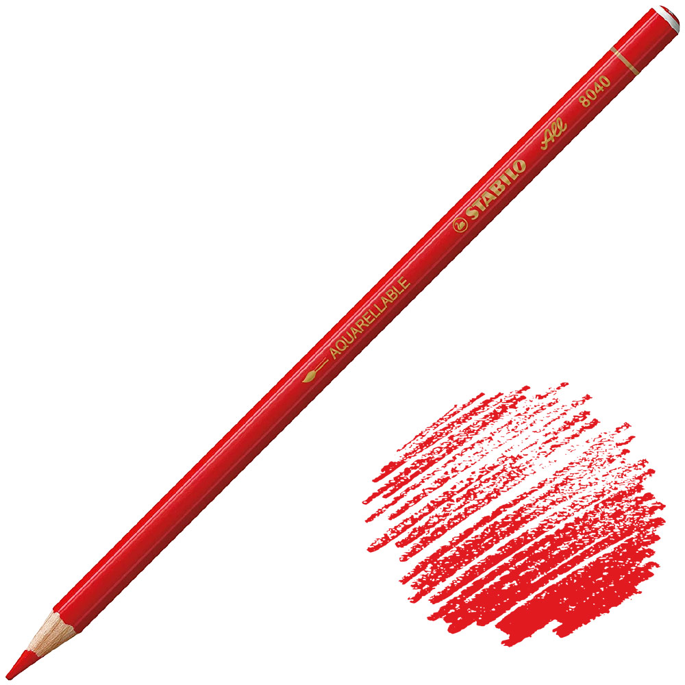 Stabilo ALL Water-Soluble Color Pencil Red