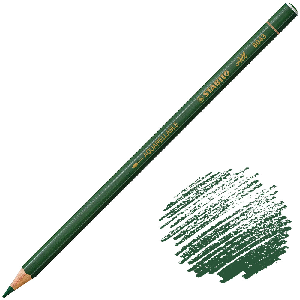 Stabilo ALL Water-Soluble Color Pencil Green