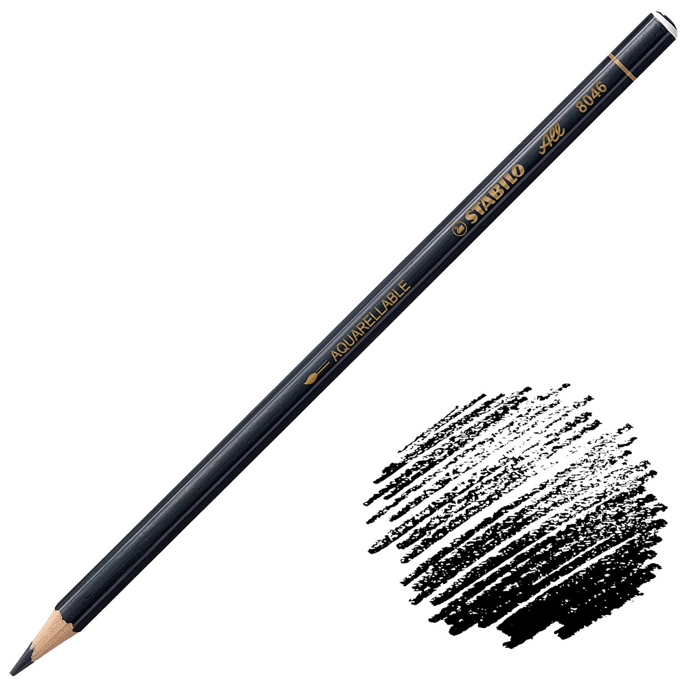 Stabilo ALL Water-Soluble Color Pencil Black