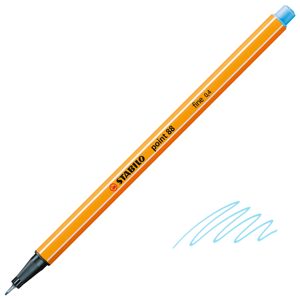 Stabilo Point 88 Fineliner Pen 0.4mm Ice Blue