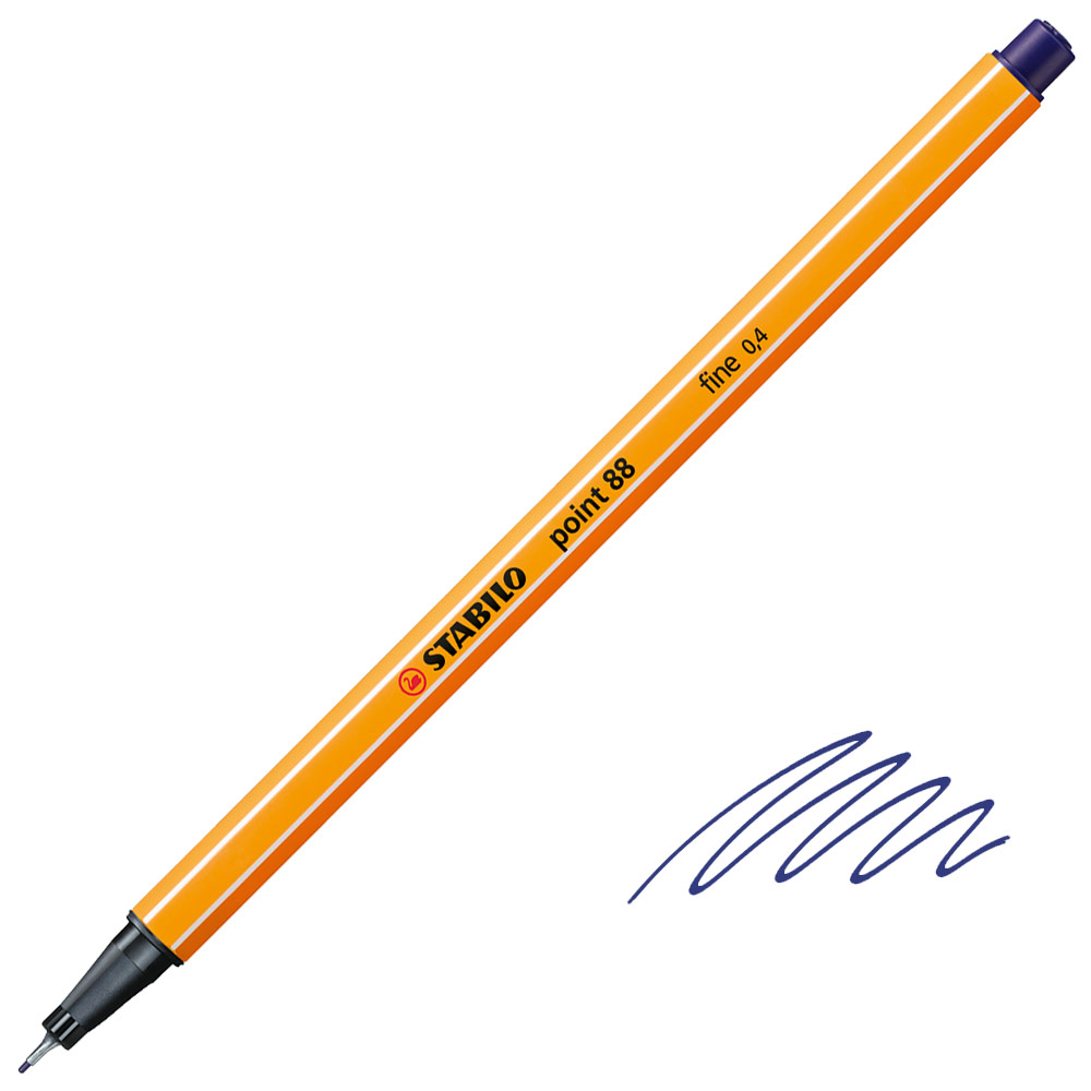 Stabilo Point 88 Fineliner Pen 0.4mm Night Blue
