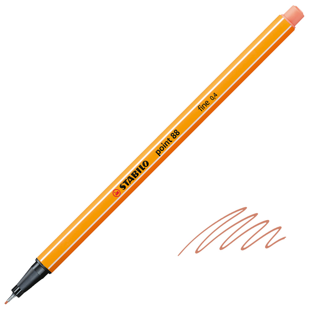 Stabilo Point 88 Fineliner Pen 0.4mm Apricot