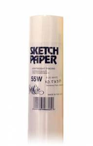 White Sketch Roll #55W 12" x 50yd