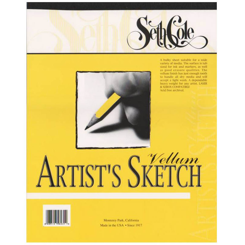 Seth Cole Artist's Sketch Vellum Pad 9" x 12"