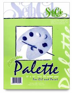 Seth Cole #72 Disposable Oil Paint Palette Pad 9" x12"