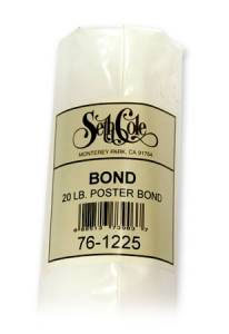 Poster Bond Paper 20lb Roll #76 - 12" x 25 Yard