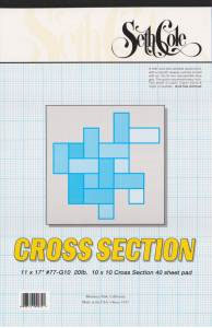 Seth Cole Cross Section 10x10 Grid Graph Paper Pad 40 Sheets 11"x17"