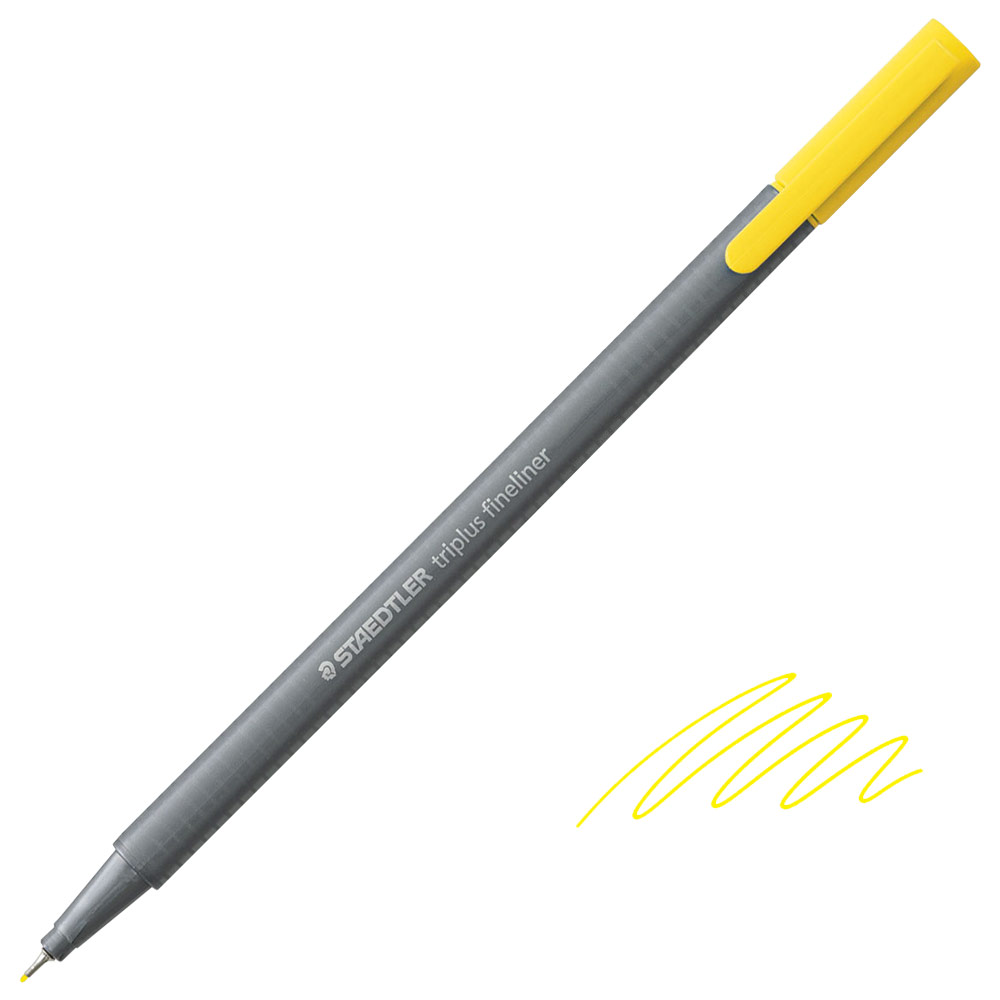 Staedtler Triplus Fineliner Pen 0.3mm Yellow
