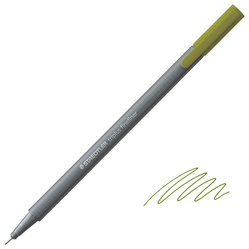 Staedtler Triplus Fineliner Pen 0.3mm Olive Green