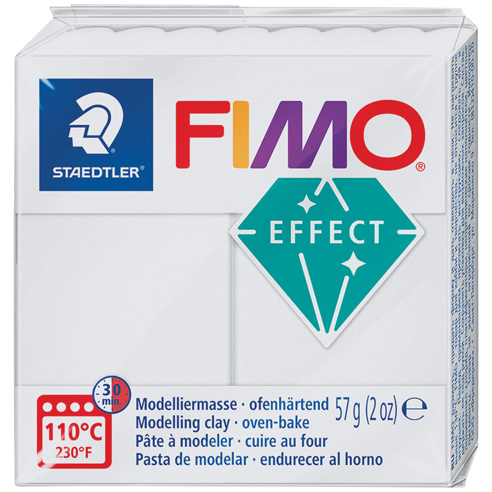 Staedtler Fimo Effect Polymer Clay 2oz Translucent White