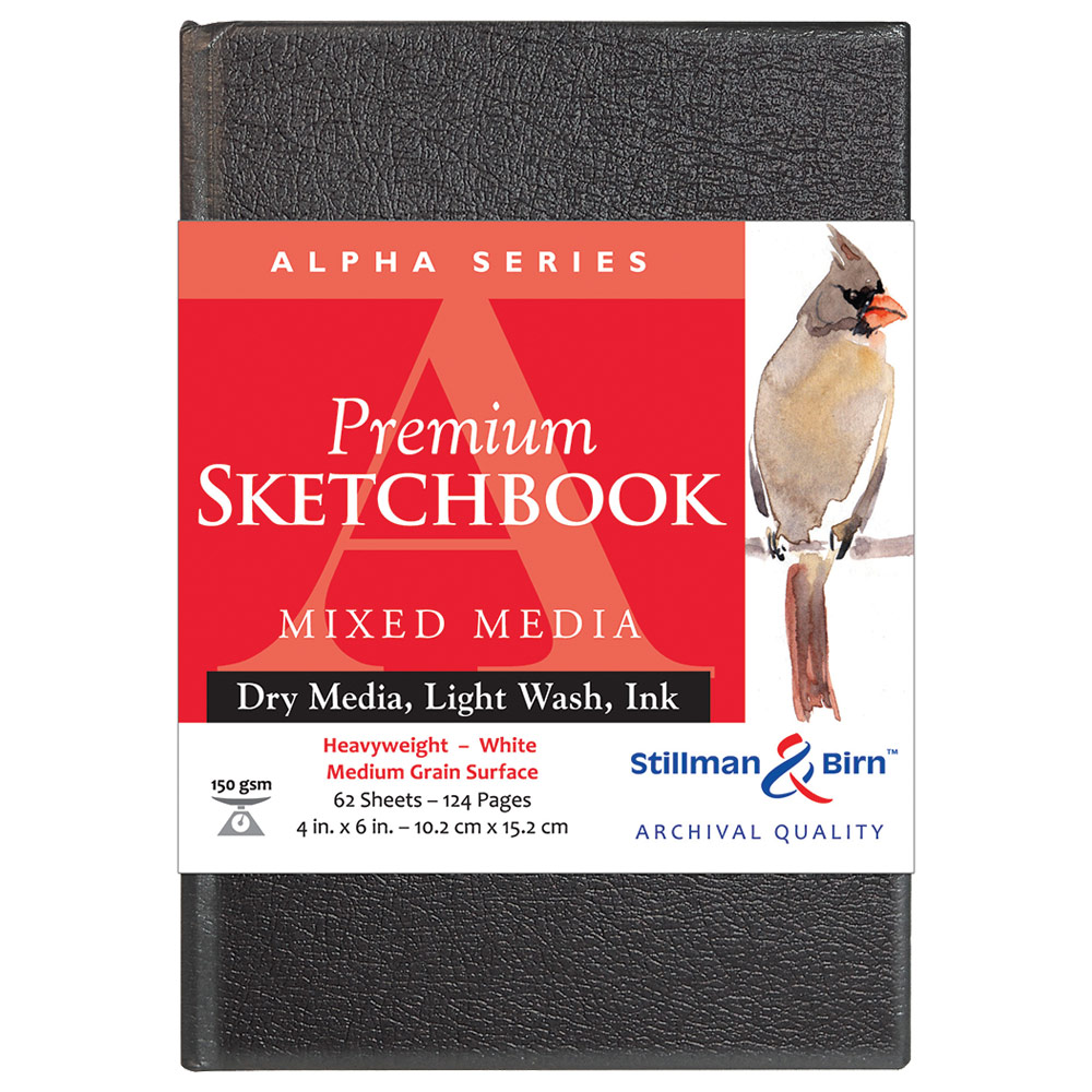 Stillman & Birn Alpha Series Mixed Media Hardbound Sketchbook 4"x6"