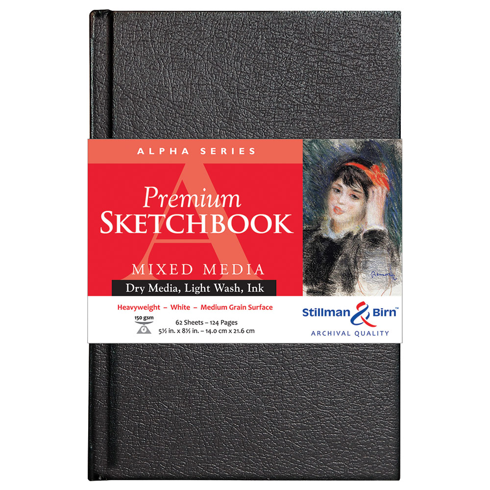 Stillman & Birn Alpha Series Mixed Media Hardbound Sketchbook 5.5"x8.5"