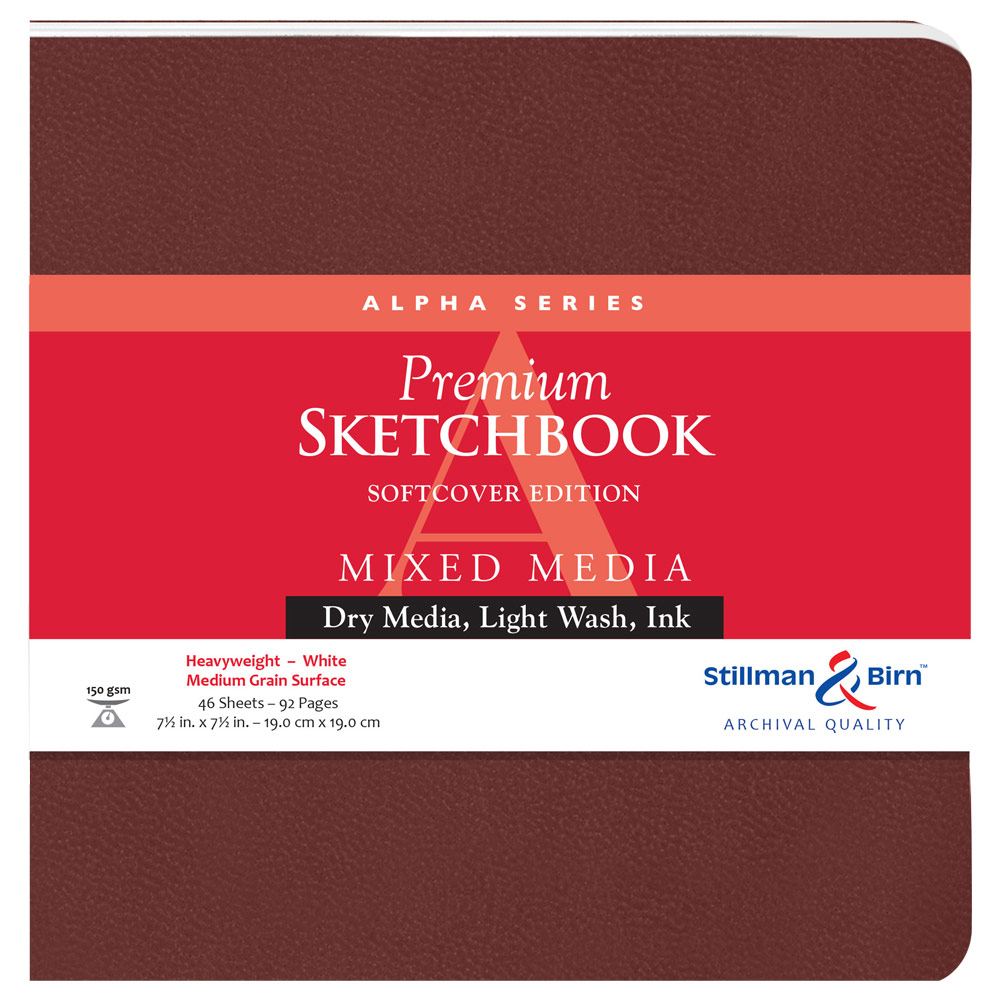 Stillman & Birn Alpha Series Mixed Media Softcover Sketchbook 7.5"x7.5"