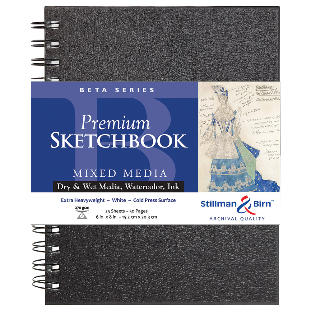 Stillman & Birn Beta Series Mixed Media Wirebound Sketchbook 6"x8"