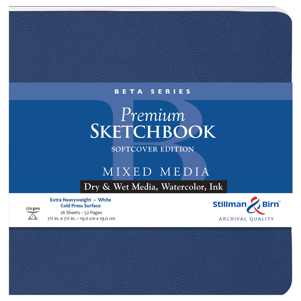 Stillman & Birn Beta Series Soft-Cover Sketchbook, 7.5 x 7.5