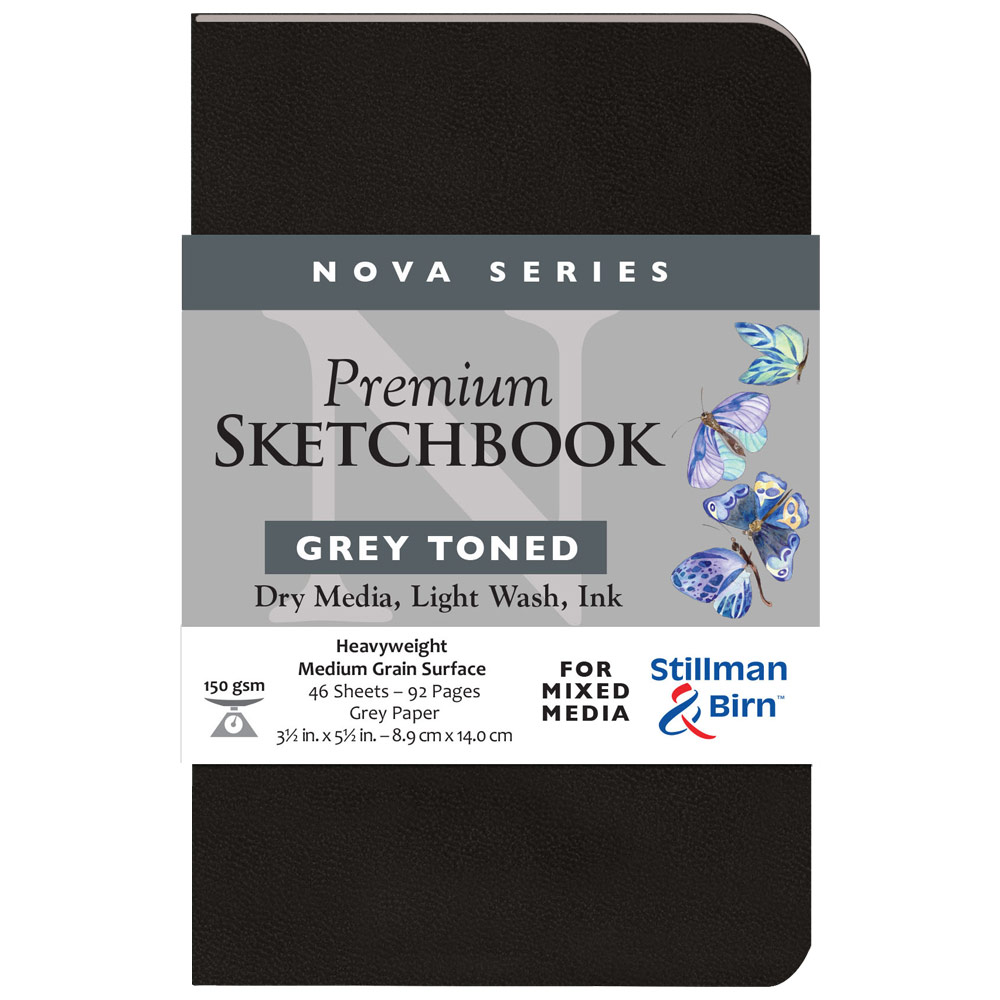 Stillman & Birn Nova Series Toned Softcover Sketchbook 3.5"x5.5" Grey