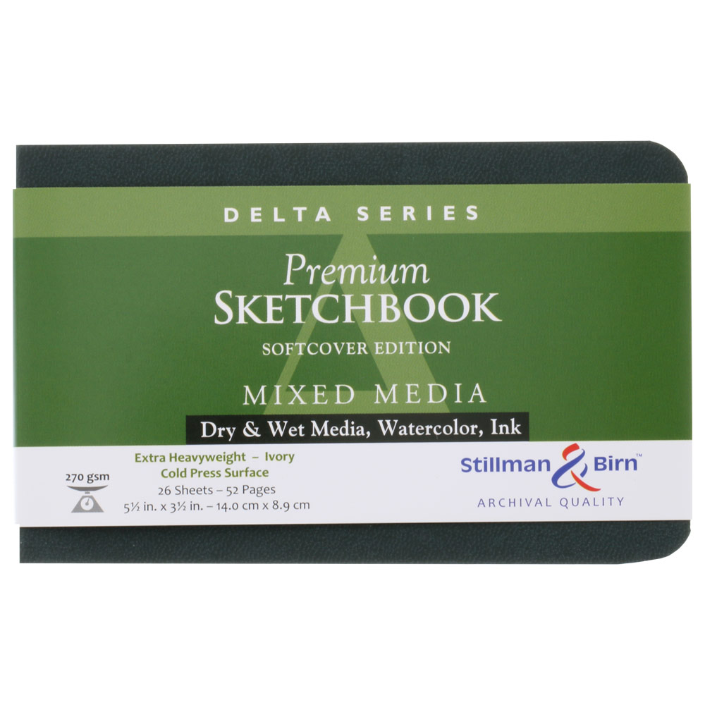 Stillman & Birn Delta Series Mixed Media Softcover Sketchbook 5.5"x3.5"