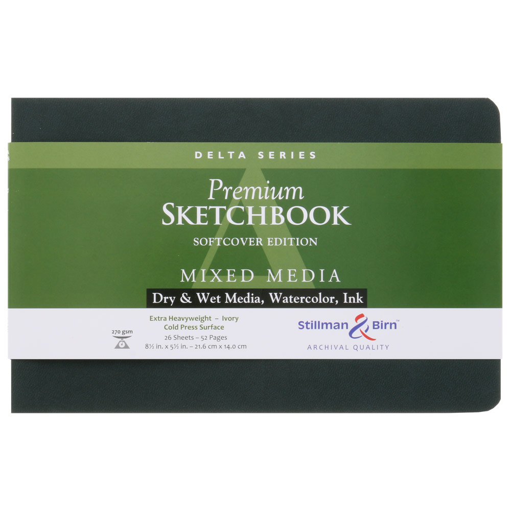 Stillman & Birn Delta Series Mixed Media Softcover Sketchbook 8.5"x5.5"