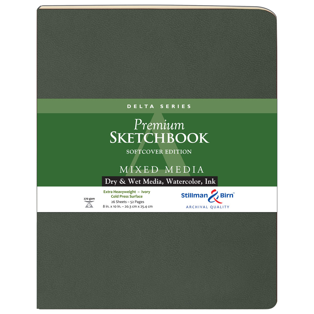 Stillman & Birn Delta Series Mixed Media Softcover Sketchbook 8"x10"