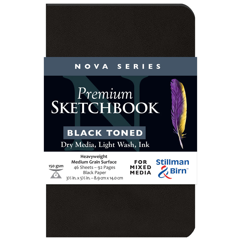 Stillman & Birn Nova Series Toned Softcover Sketchbook 3.5"x5.5" Black