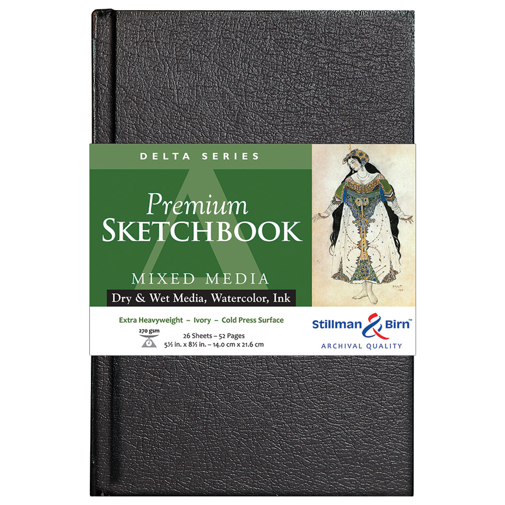 Stillman & Birn Delta Series Mixed Media Hardbound Sketchbook 5.5"x8.5"