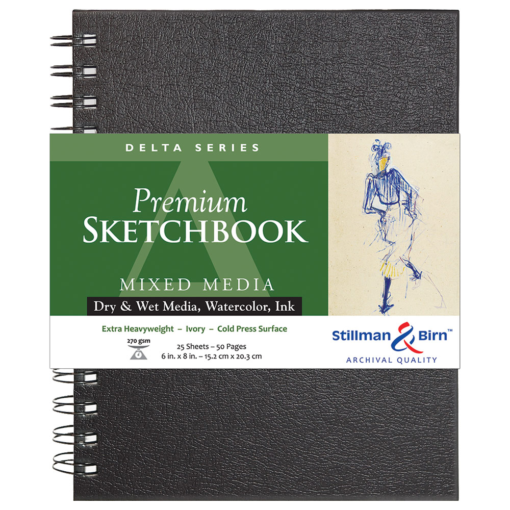 Delta Series Wirebound Sketchbook - 6x8